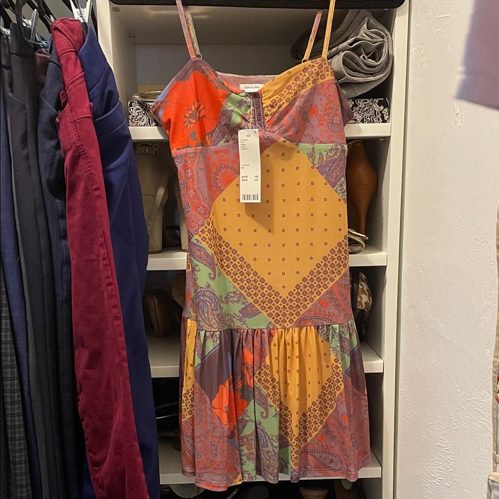 Kimchi Blue Multicolor Patchwork Mini Dress